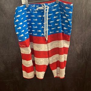Like New Pelagic American Flag Board Shorts